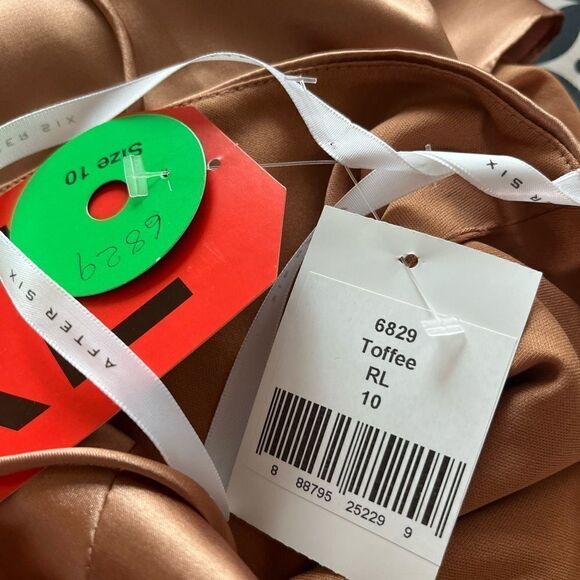 After Six asymmetrical sleeveless bridesmaid dress NWT Size 10 - Picture 5 of 9